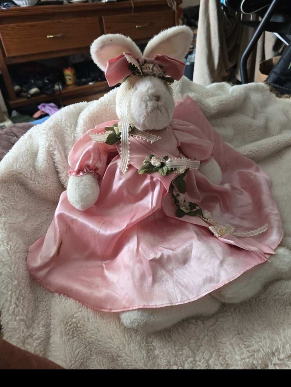 Plush Bunny Doll in Pink Dress - Decorative Kids 071926 Bunnies By The Bay Limit